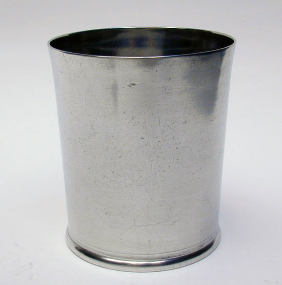 A Pint Capacity Pewter Export Beaker by Edmund Grove