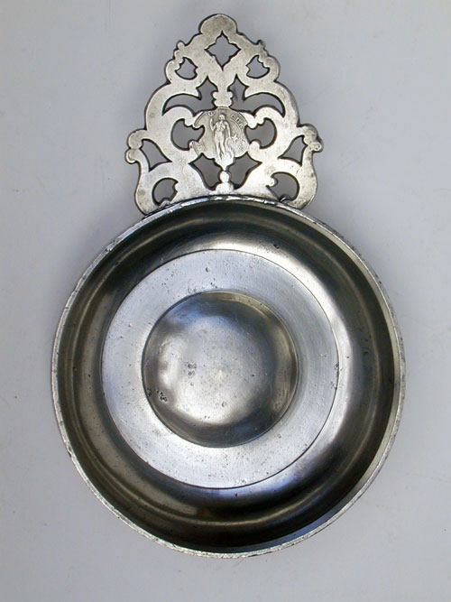 A Fine Export Flower Handle Porringer by Edgar Curtis & Co.