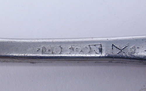 An Export Pewter Tablespoon by Samuel Ellis