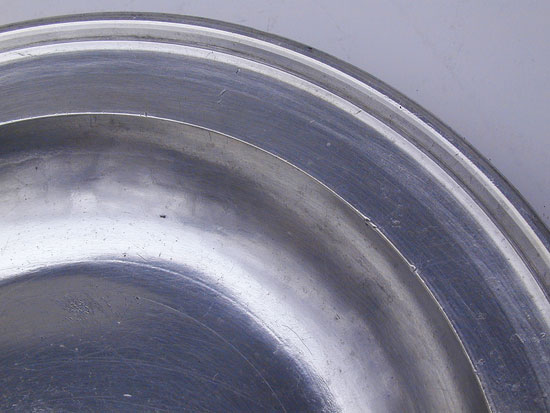 An Export Pewter Soup Plate by Thomas & Townsend Compton