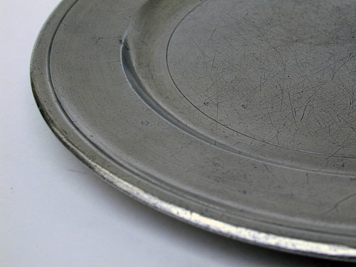 A Jacob Whitmore Pewter Plate