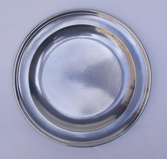 A Townsend & Compton Export Pewter Plate