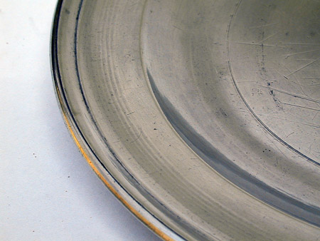A Townsend & Compton Export Pewter Plate