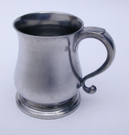 A Super Condition Pint Tulip Export Pewter Mug by Townsend & Compton