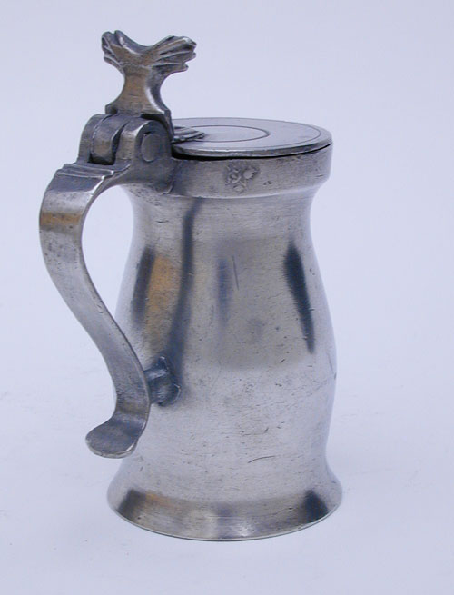 An Export Pewter Gill Bud Baluster Measure by Unknown Maker