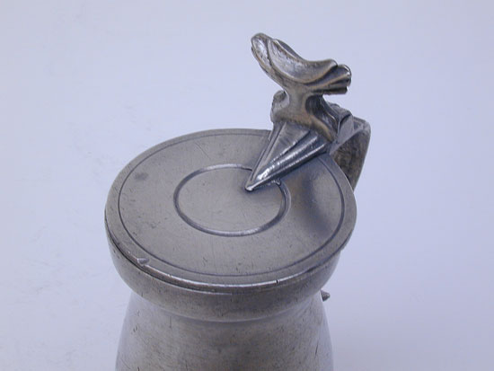 An Export Pewter Gill Bud Baluster Measure by Unknown Maker