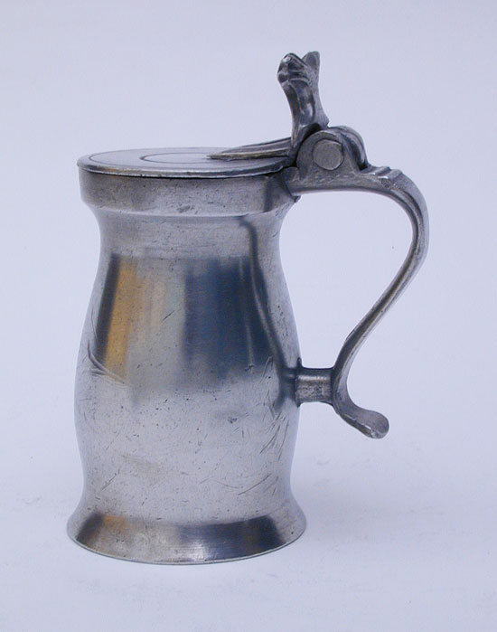 An Export Pewter Gill Bud Baluster Measure by Unknown Maker