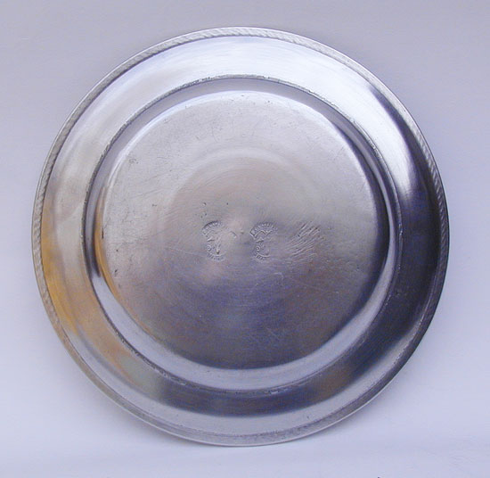 A Mint Condition Samuel Pierce Pewter Plate