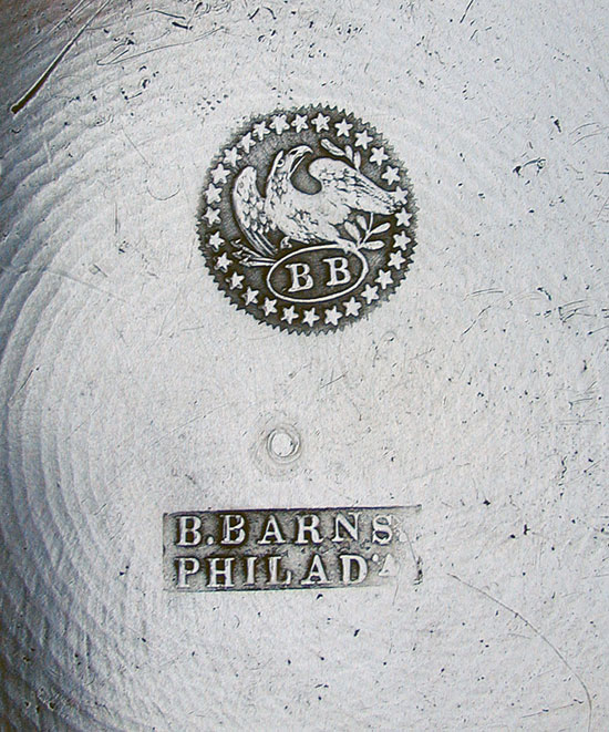 A Single Reed Rim Pewter Plate by Blakeslee Barns