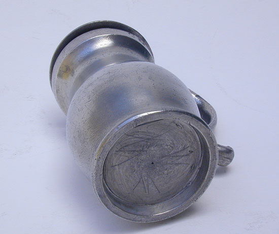An English Export Double Volute Gill Pewter Measure