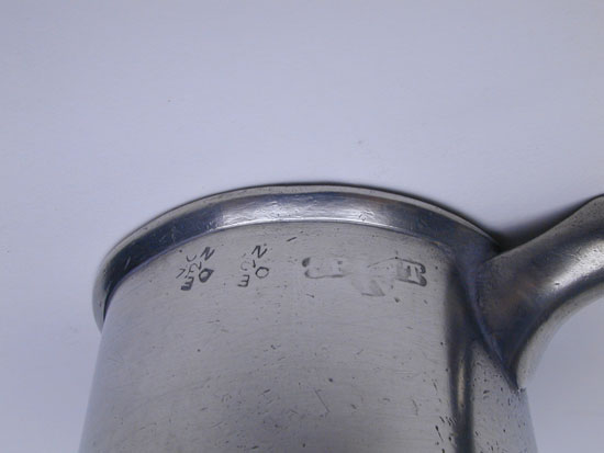 A Half-Pint English Domestic Pub Mug by C. Bentley