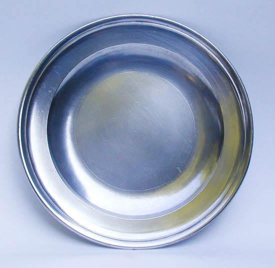 An English Export Pewter Plate by Compton