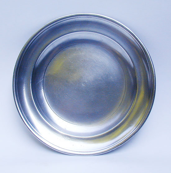 A Small Size American Pewter Plate by Boardman & Co.