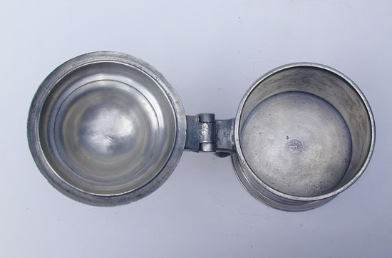 A Taper-Sided Pewter Export Tankard by Bush & Pekins