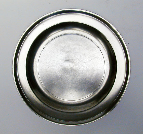 A Very Fine Pewter Plate by Robert Palethorp  Junior, of Philadelphia