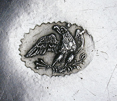 A Very Fine Pewter Plate by Robert Palethorp  Junior, of Philadelphia