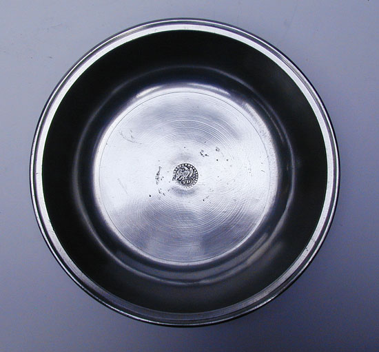 A Pewter Basin by Thomas Danforth III