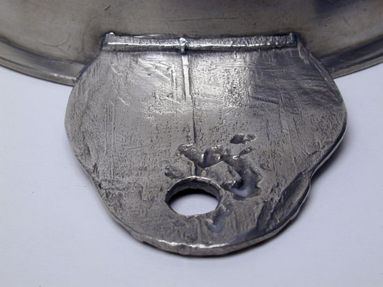 An Unusual Basin Bowl Porringer Attributable to the Richard Lee's of Springfield, Vermont