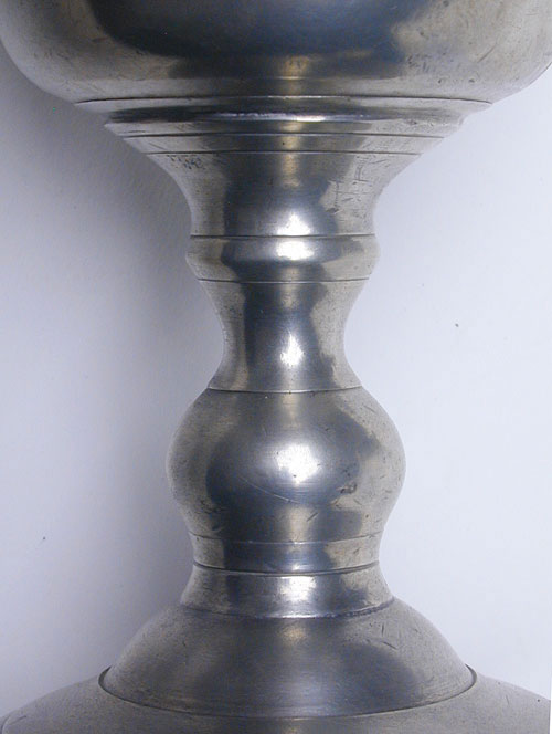 A Pair of Robert Bush Export Pewter Chalices