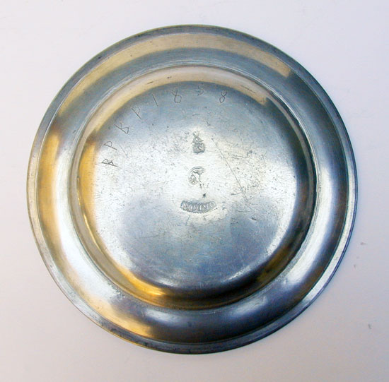 A Near Mint Pewter Plate by Love