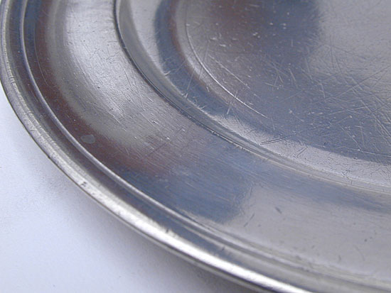 A Very Scarce Pewter Plate by William Danforth with the Earliest Version of His Touch