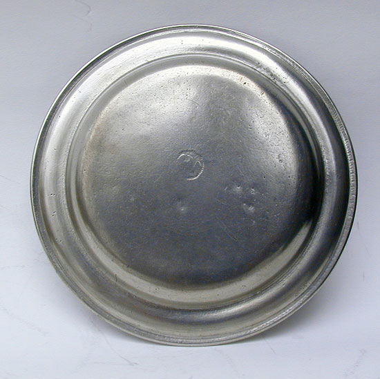 A Good Condition Thomas Danforth III Small Pewter Plate
