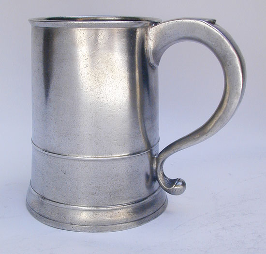 A Handsome Quart Taper-Sided Mug by Jacob Whitmore