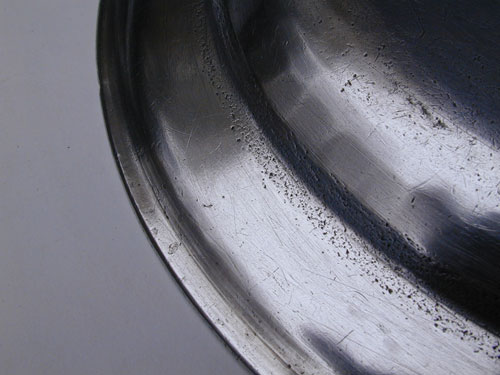 An Export Pewter Plate by Hale & Sons