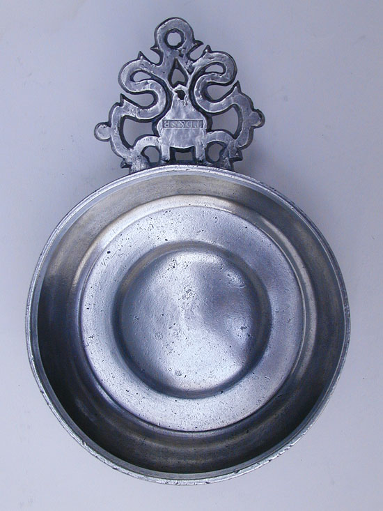 An Old English Handled Porringer by Thomas D.Boardman & Sherman Boardman