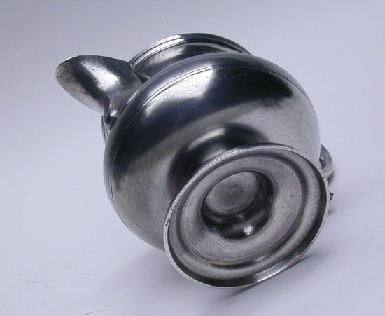 An Unmarked Pewter Creamer by Thomas D. Boardman