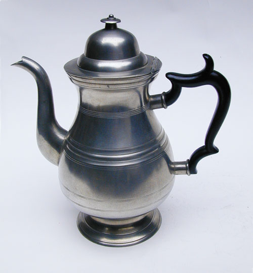 Elongated Pear Form Coffeepot by Bailey & Putnam