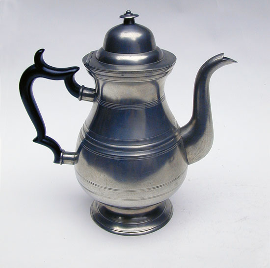 Elongated Pear Form Coffeepot by Bailey & Putnam