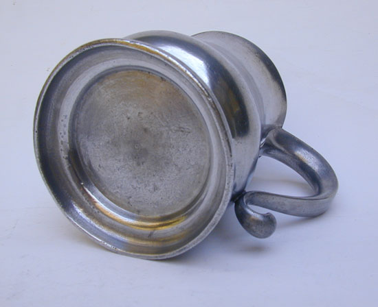 English Export Pint Tulip Pewter Mug