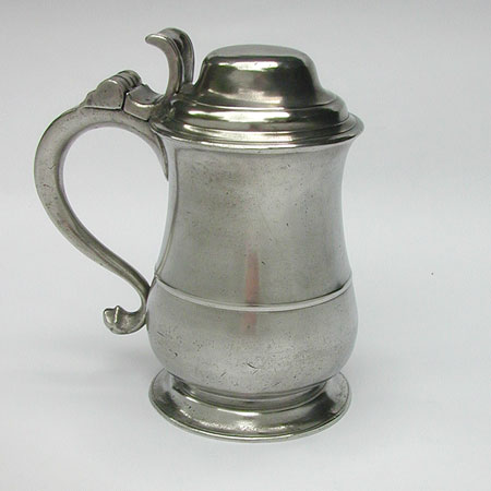 A Handsome Tulip Tankard with Heart Thumbpiece