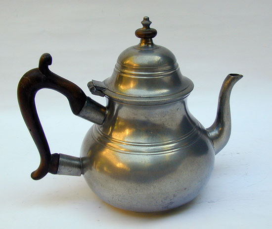 A Very Fine London Quart Pear Shaped Teapot