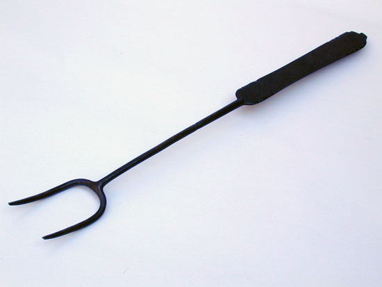 A Wonderful Decorated Wrought Iron Fork