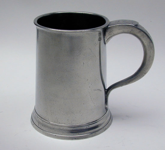 A Quart Pewter Export Mug by John Townsend