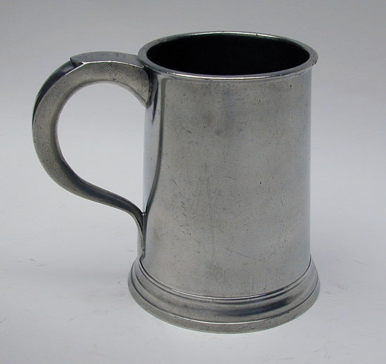 A Quart Pewter Export Mug by John Townsend