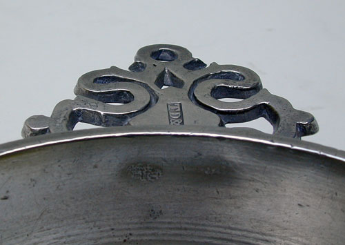 A Basin Bowl Pewter Porringer by Thomas D. Boardman & Sherman Boardman