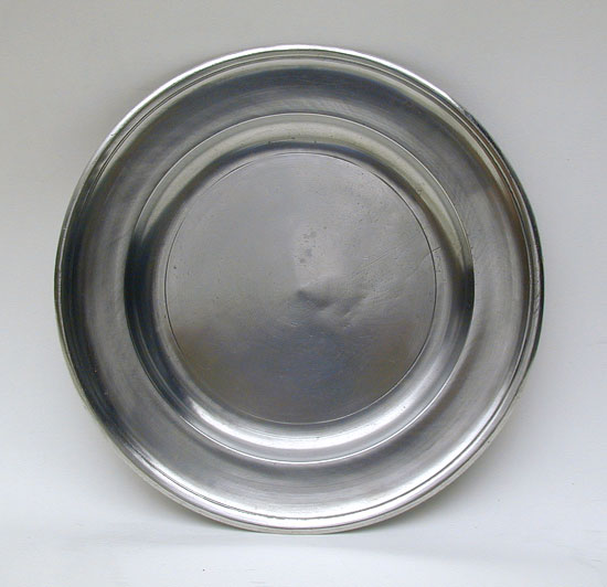 A Pewter Plate by Samuel Danforth of Hartford