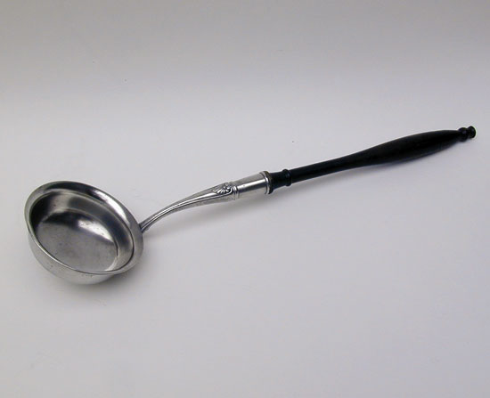 A Pewter Victorian Decorated Ladle