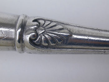 A Pewter Victorian Decorated Ladle