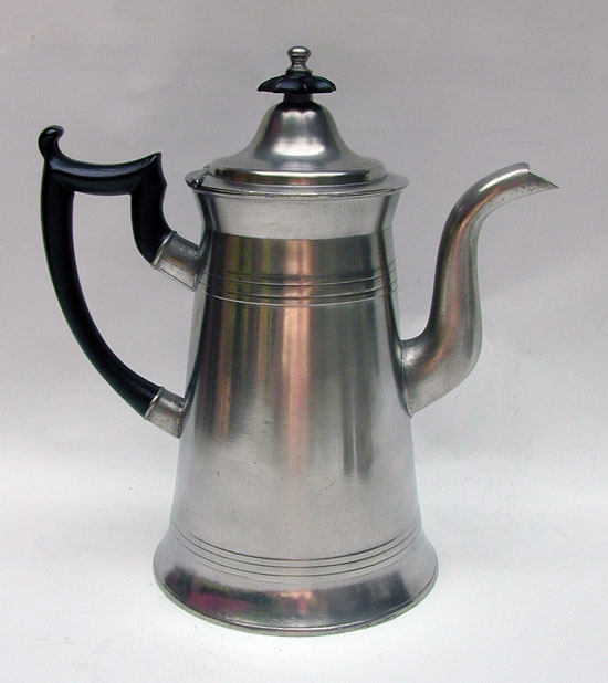 A Pewter Lighthouse Coffee Pot by George Richardson