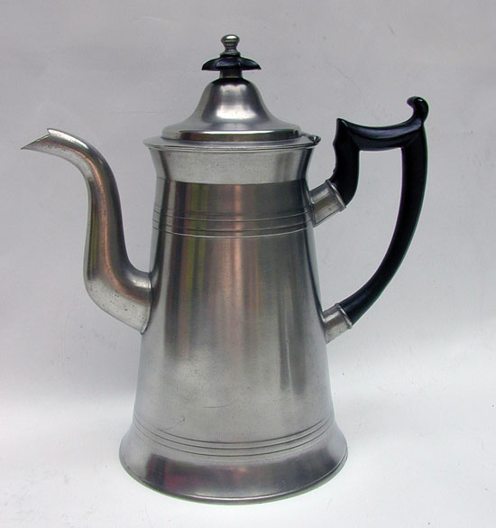 A Pewter Lighthouse Coffee Pot by George Richardson