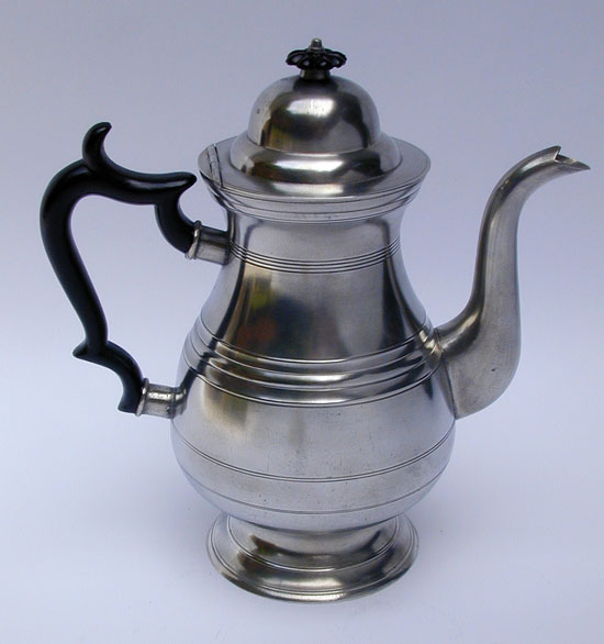 A Pewter Coffeepot by James Putnam