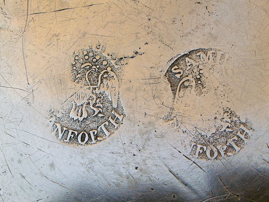 A Samuel Danforth Pewter Plate