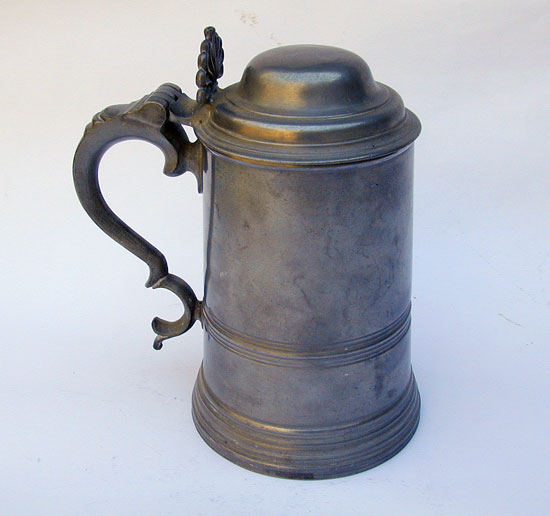 A Glass Bottom Tankard Late 19th /early 20th Century