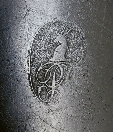 An Export Pewter Plate by Robert Bush & Company
